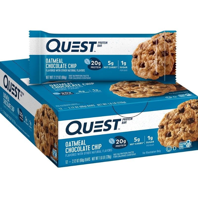 Quest Nutrition Quest Bar Proteinriegel 12x60g BOX Oatmeal Chocolate Chip