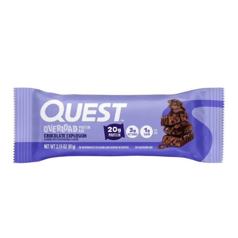 Quest Nutrition Quest Bar Overload Bars Proteinriegel 1 Riegel Chocolate Explosion
