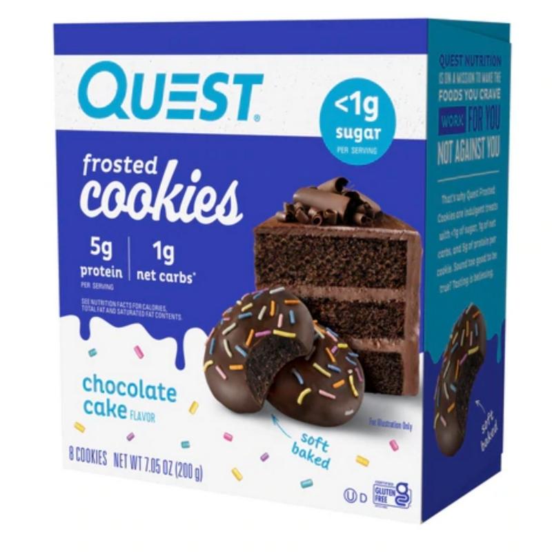 Quest Nutrition Protein Frosted Cookies 8 x 25g BOX Chocolate Cake