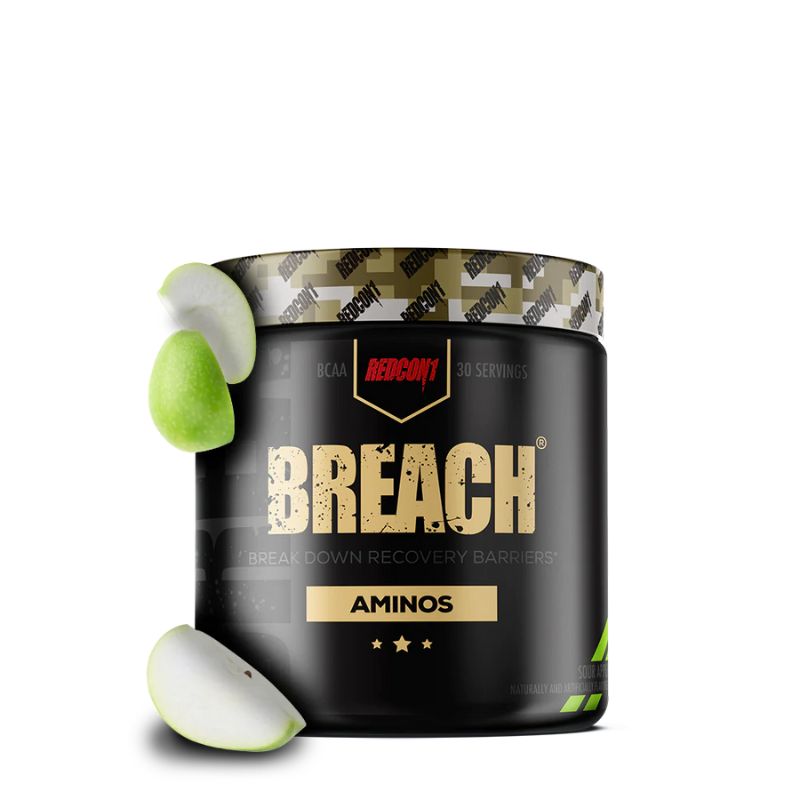 Redcon1 Breach, BCAA's, 345g Dose Sour Apple