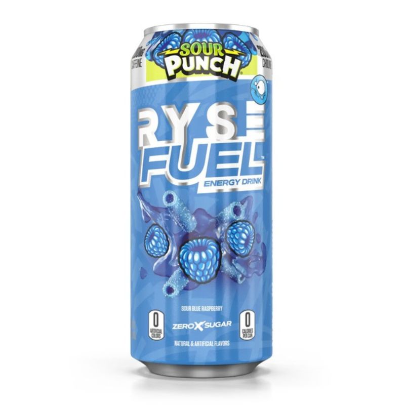RYSE Fuel Energy Drink, 473ml Sour Punch Blue Razz