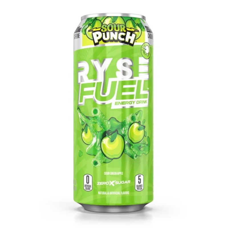 RYSE Fuel Energy Drink, 473ml Sour Punch Green Apple