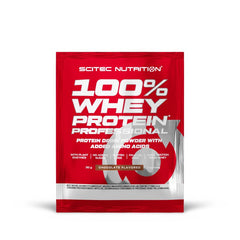 Scitec Nutrition 100% Whey Protein Professional Probe, 30g Beutel Strawberry White Chocolate – Bild 6