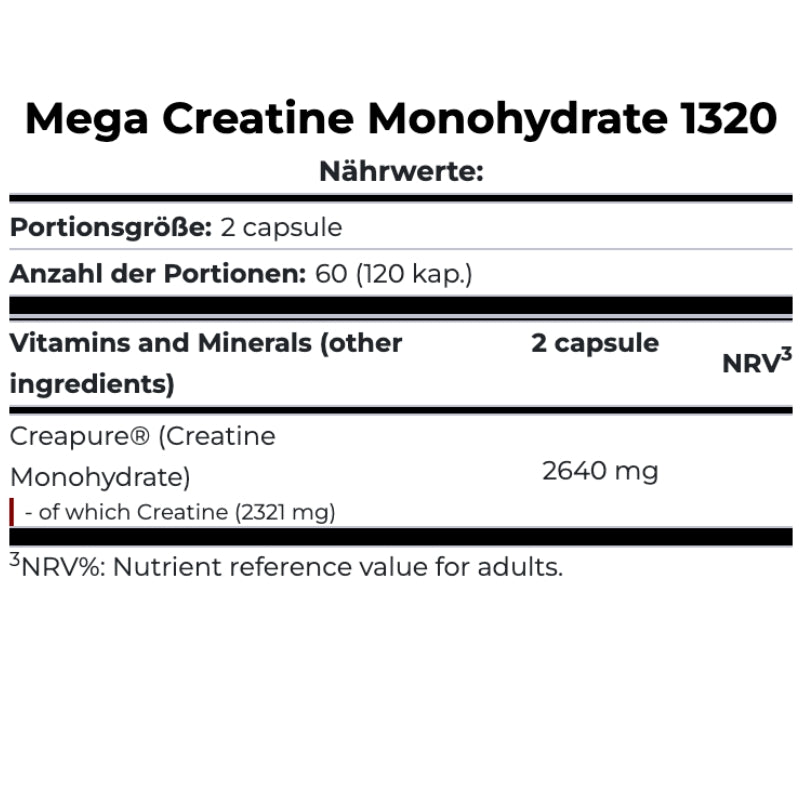 Scitec Nutrition Mega Creatine Monohydrate 1320