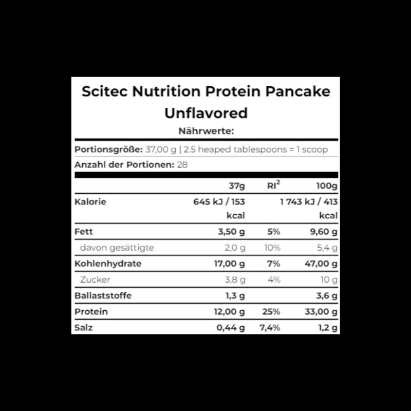 Scitec Nutrition Protein Pancake (1036 g Beutel) Geschmacksneutral