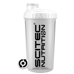 Scitec Nutrition Shaker White Transparent – Bild 2