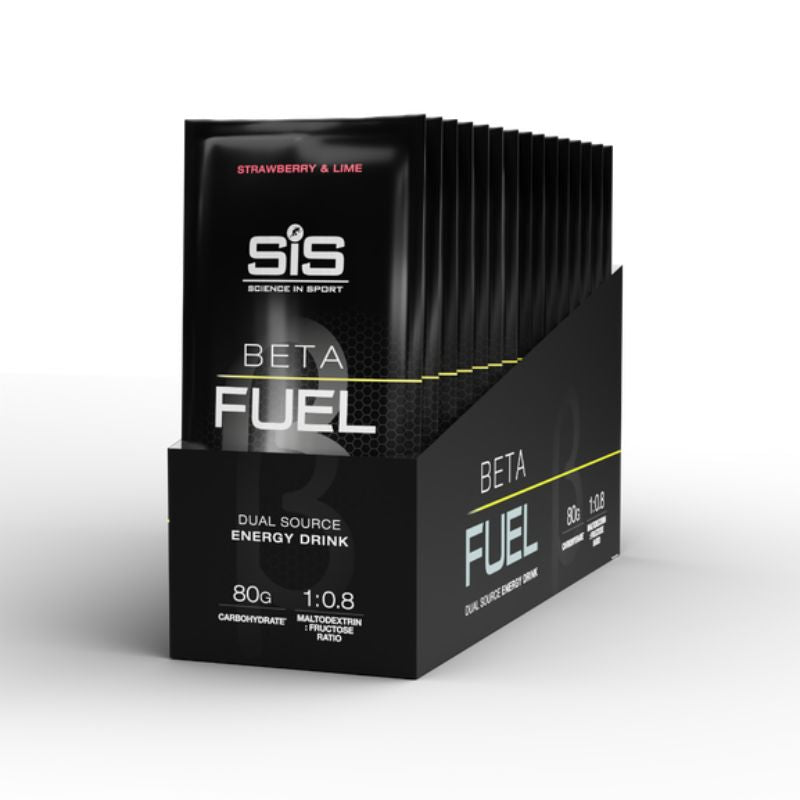 SIS Beta Fuel Gel 80 Powder 1 Box (15 x 82g) Strawberry & Lime