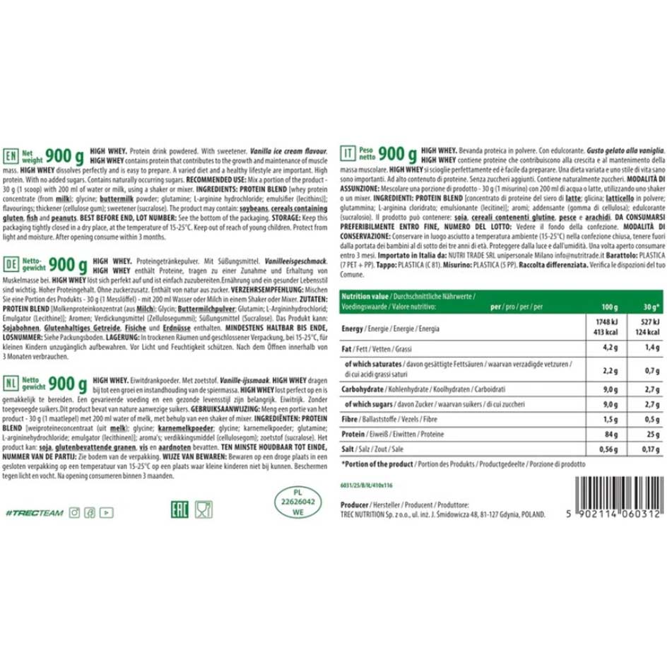 TREC® High Whey 900g