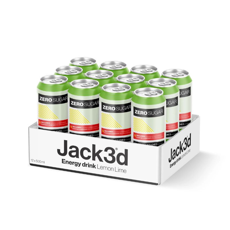 USP Labs Jack3d Energy Drink - 500ml 12 x 500ml Tray Lemon Lime