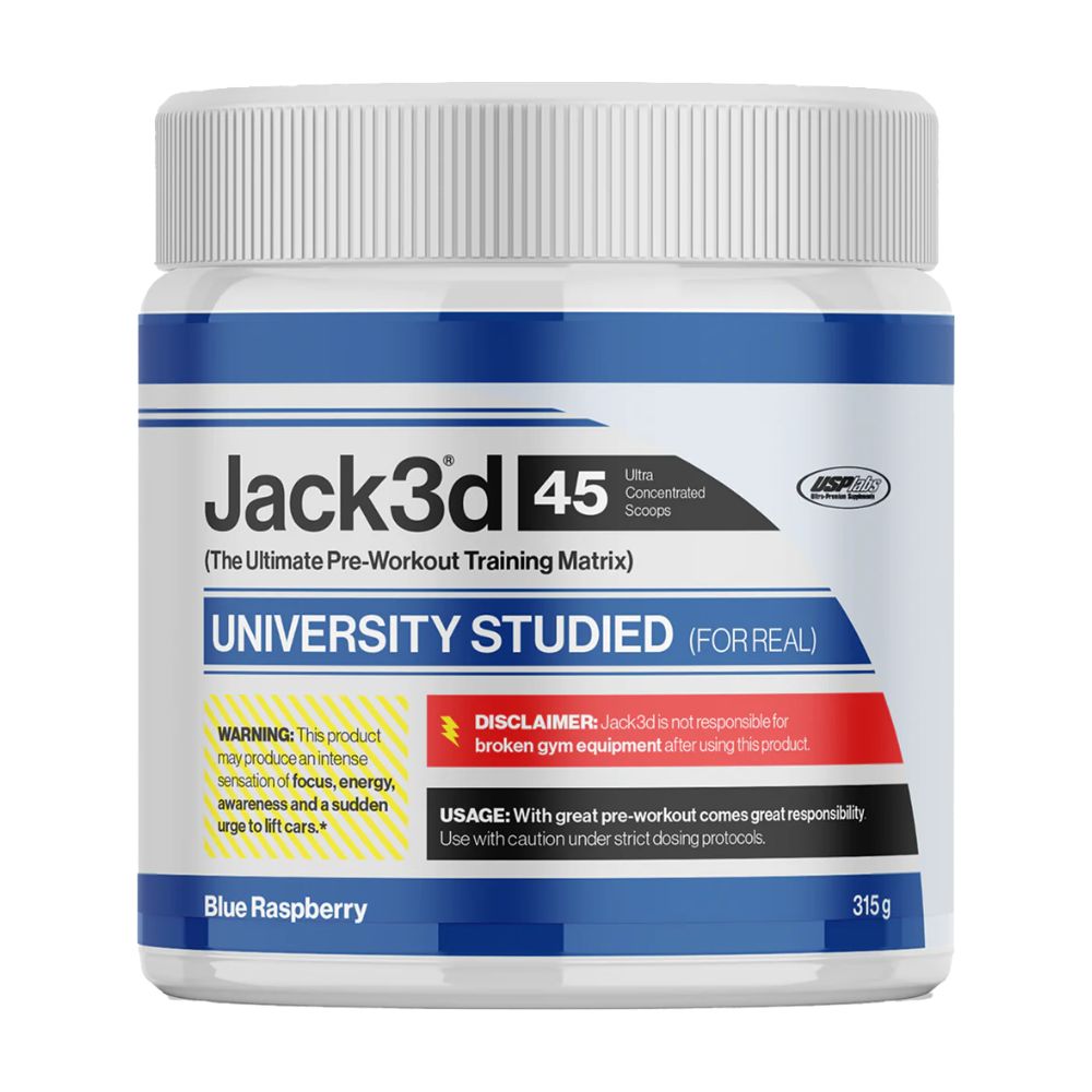 USP Labs Jack3d Pre-Workout Booster Blue Raspberry