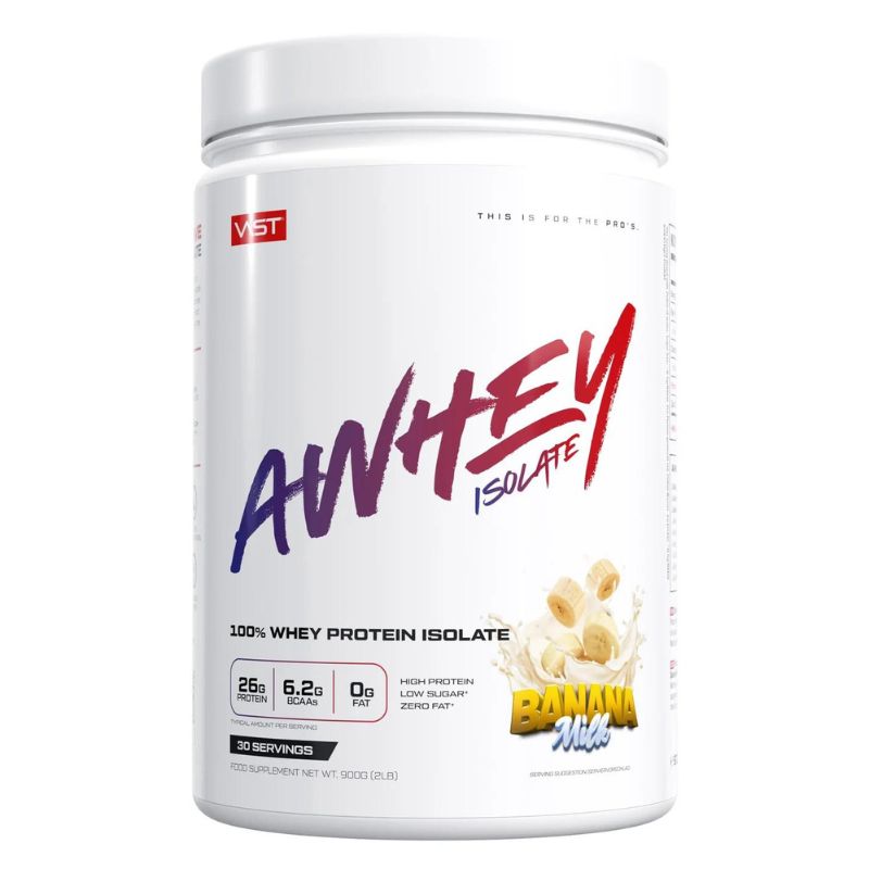 VAST Sports AWhey Isolate, 900g Dose Banana Milk
