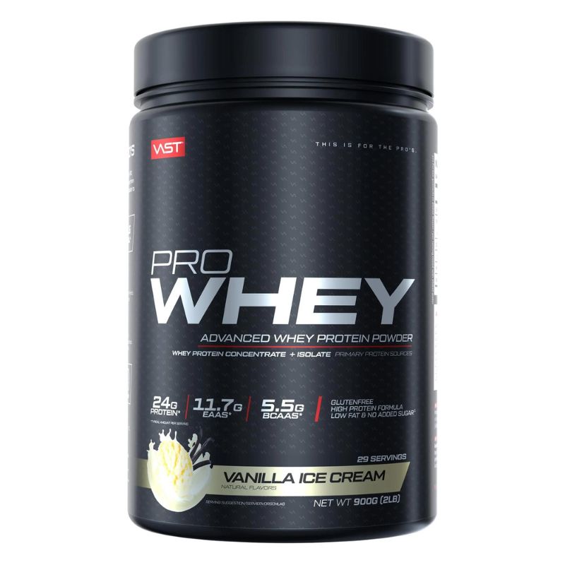 VAST Sports Pro Whey All-In-One Premium Whey Protein Vanilla Ice Cream