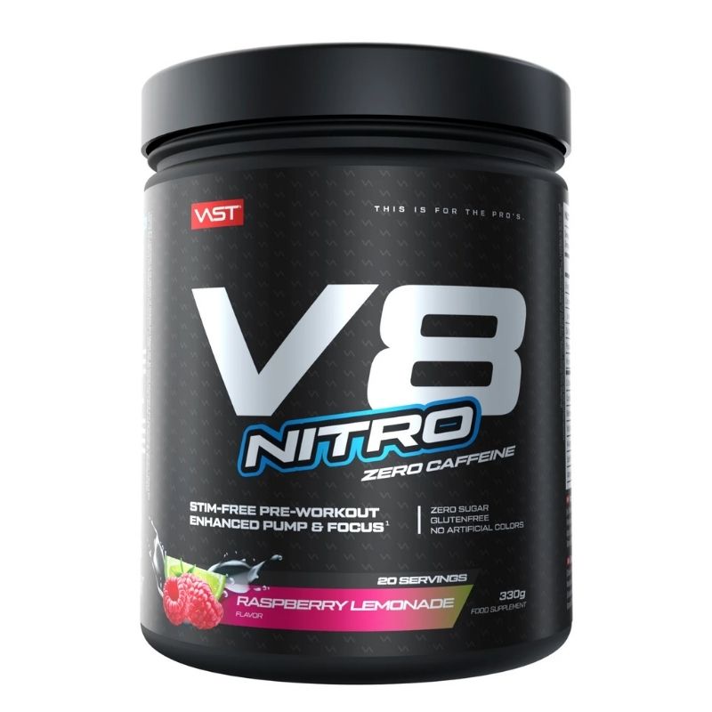 VAST Sports V8 Nitro Pre-Workout Booster Raspberry Lemonade