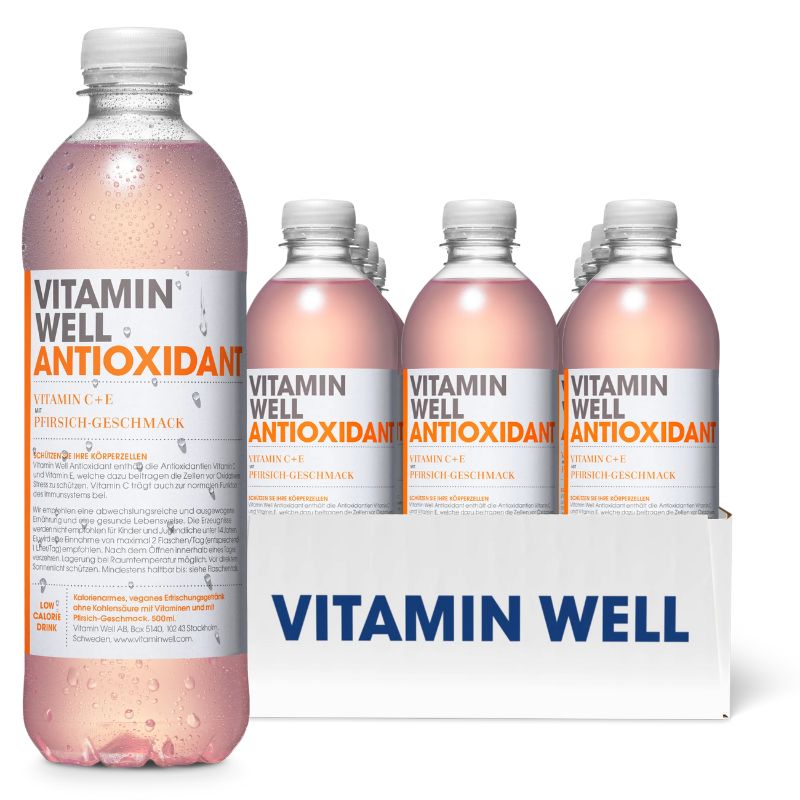 VITAMIN WELL ANTIOXIDANT Pfirsich 500ml 12x500ml