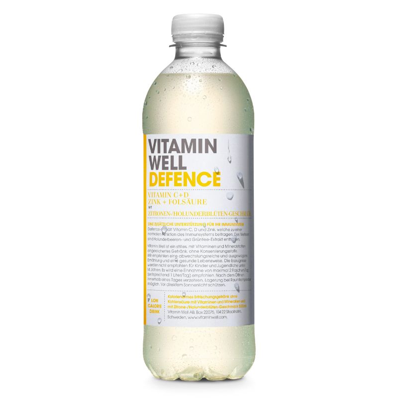 VITAMIN WELL DEFENCE Zitrone-/Holunderblüten 500ml 500ml