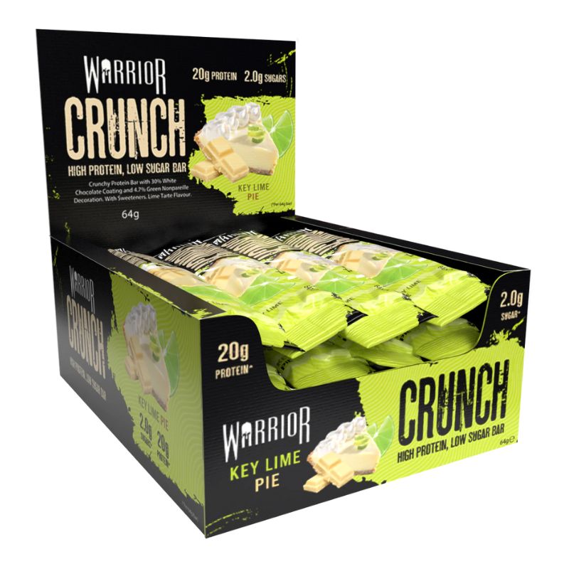 Warrior Protein Crunch Bar (64g) 12 x 64g BOX Key Lime Pie