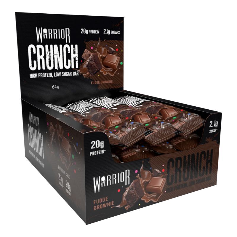 Warrior Protein Crunch Bar (64g) 64g Riegel Fudge Brownie