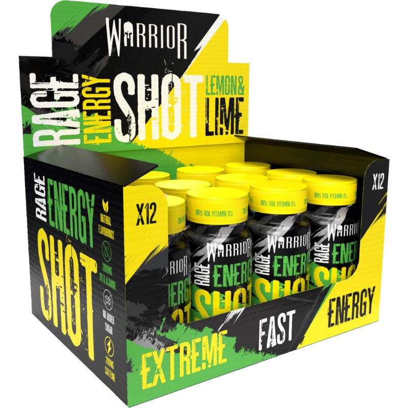 Warrior Rage Pre-Workout Energy Shot 60ml Lemon Lime