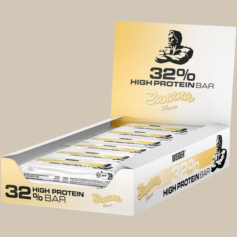Weider 32 % Protein Bar 12 x 60g BOX Banana
